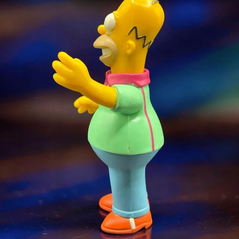 2000 Playmates The Simpsons World of Springfield Pin Pal Homer Figure 5” A66
